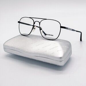 NEW BALENCIAGA EYEGLASSES BB0037O 001 BLACK UNISEX EYEWEAR